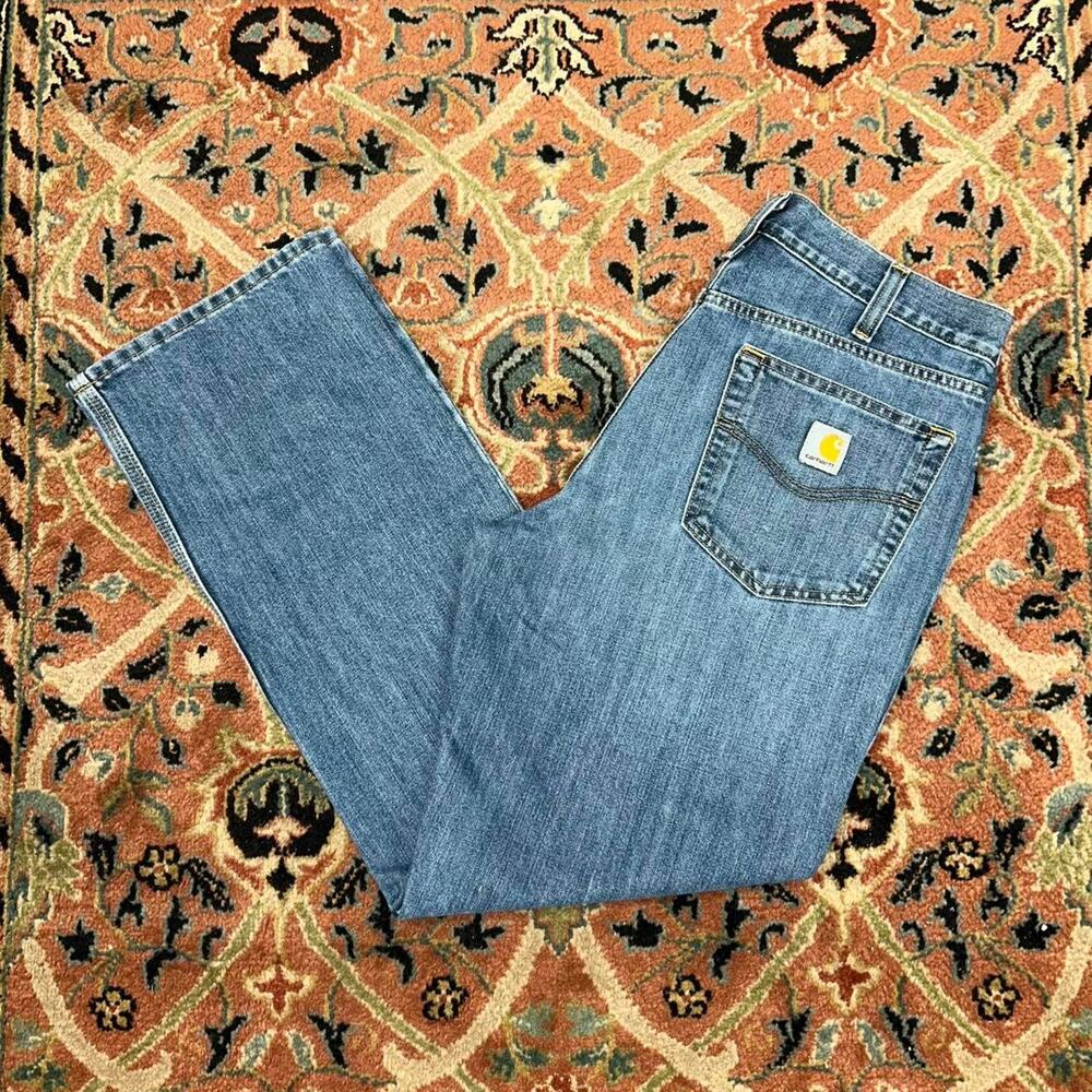Y2K Carhartt Workwear Medium Wash Straight Leg Jeans 34x30
